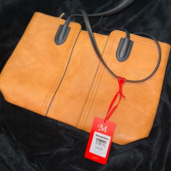 Montana West Camel and Black Tote - Picture 10 of 10